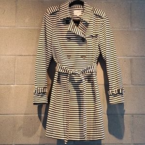 LOFT Lightweight Striped Trench Coat